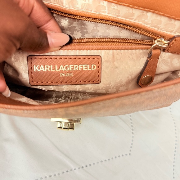 Karl Lagerfeld Paris Agyness Monogram Turnlock Chain Shoulder Bag NWOT - Picture 9 of 9